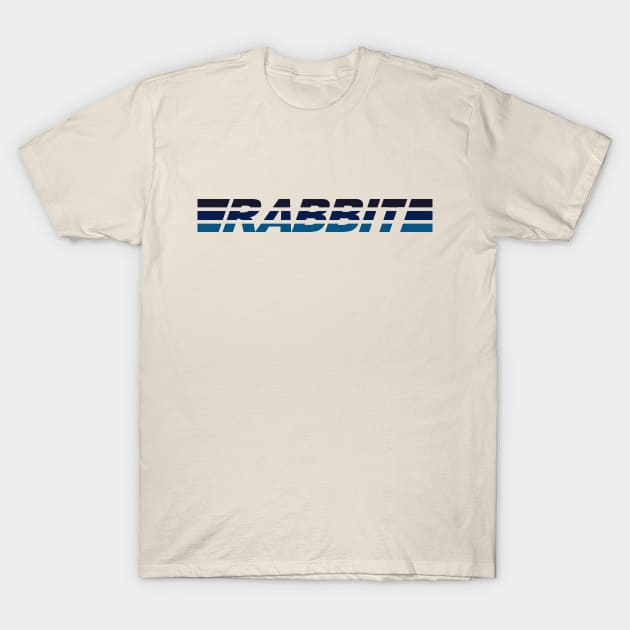 Rabbit - Blue T-Shirt by Printstripe